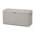 Baule da giardino in polipropilene 270 L rettangolare grigio tortora 117 x 45 x 57 cm